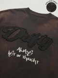 Highlander Men Brown Applique Round Neck T-Shirt - Brown - Image 1