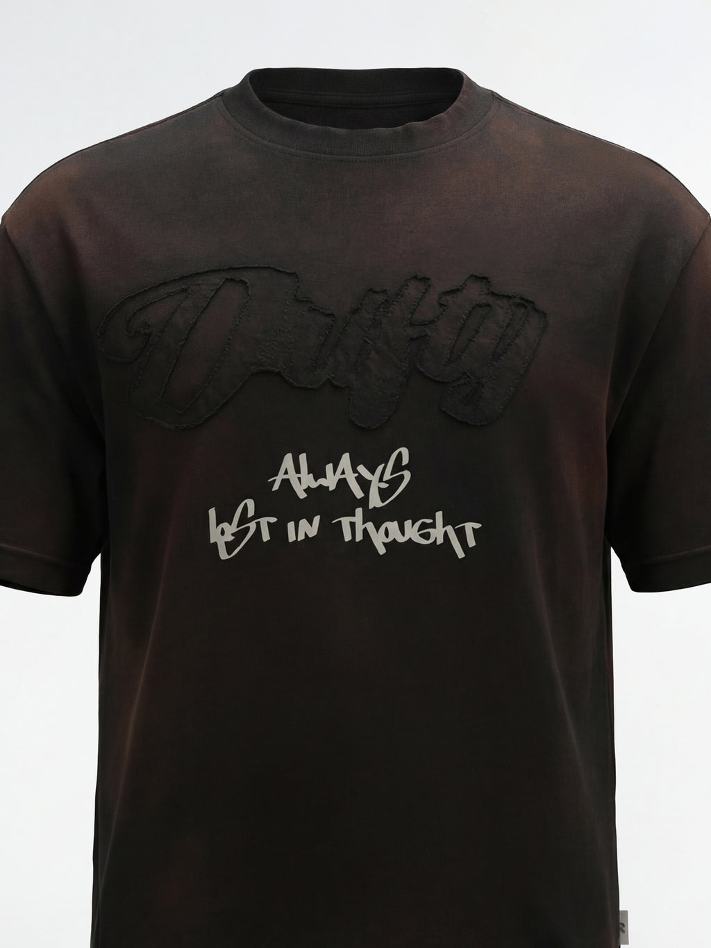 Highlander Men Brown Applique Round Neck T-Shirt - Brown - Image 2