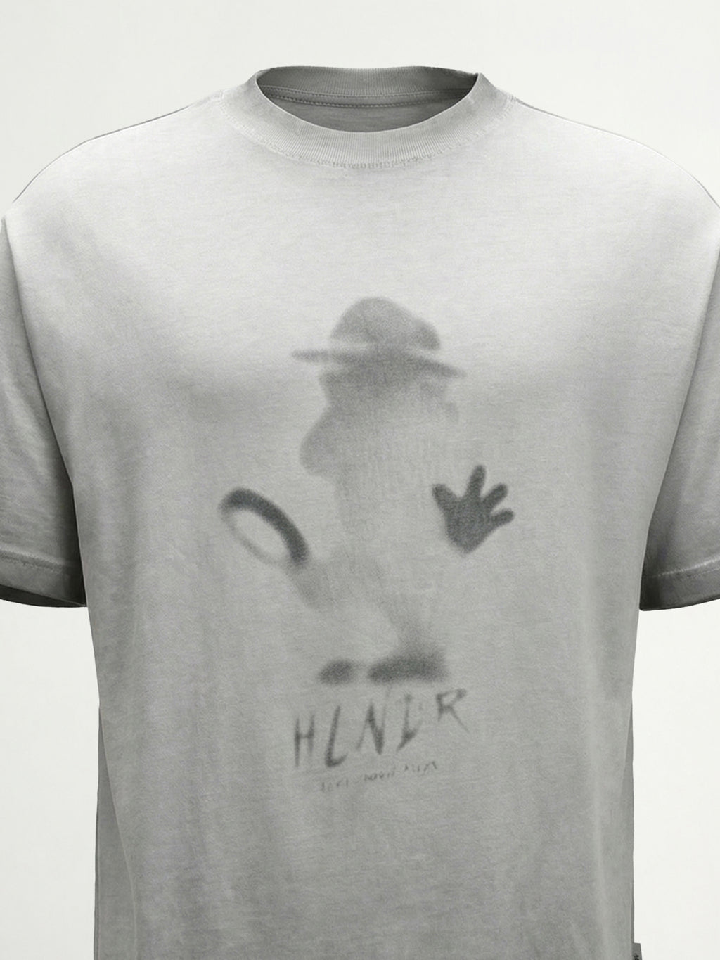 Highlander Men Grey Printed Round Neck T-Shirt - Grey - Image 1