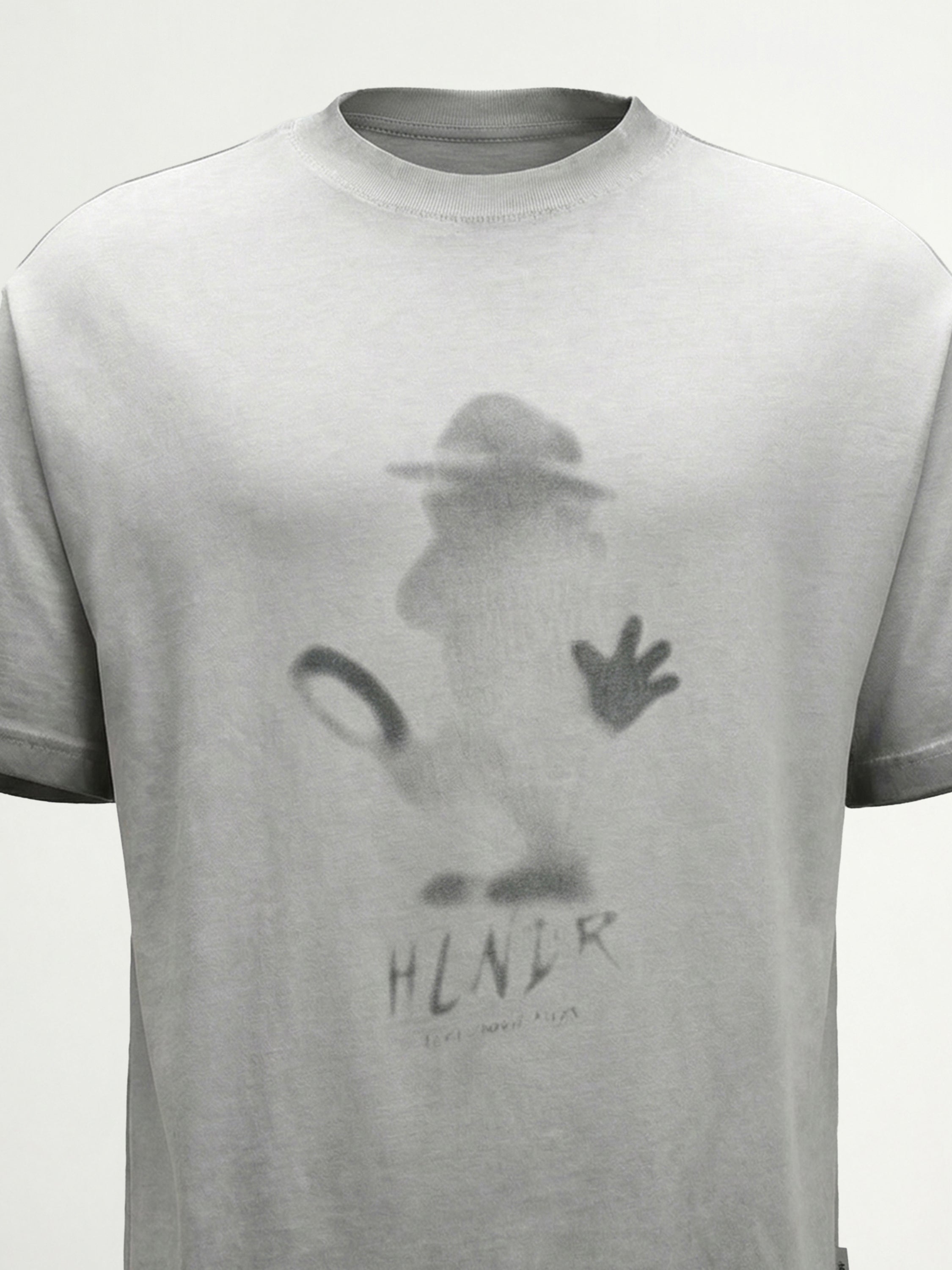 Highlander Men Grey Printed Round Neck T-Shirt - Grey - Image 1