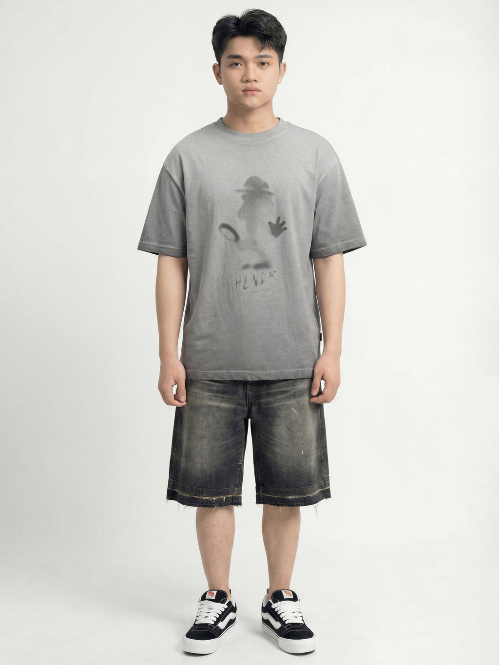 Highlander Men Grey Printed Round Neck T-Shirt - Grey - Image 4