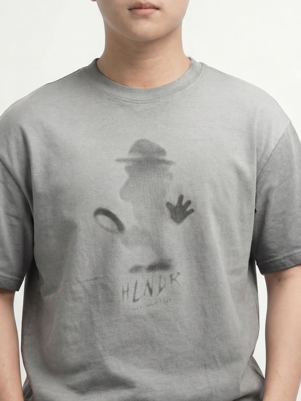 Highlander Men Grey Printed Round Neck T-Shirt - Grey - Image 7