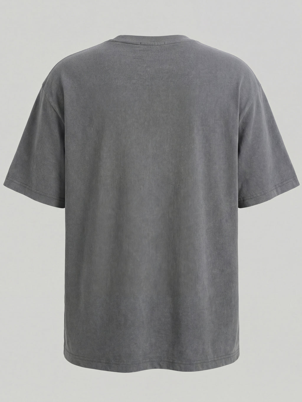 Highlander Men Grey Embroidered Round Neck T-Shirt - Grey - Image 2
