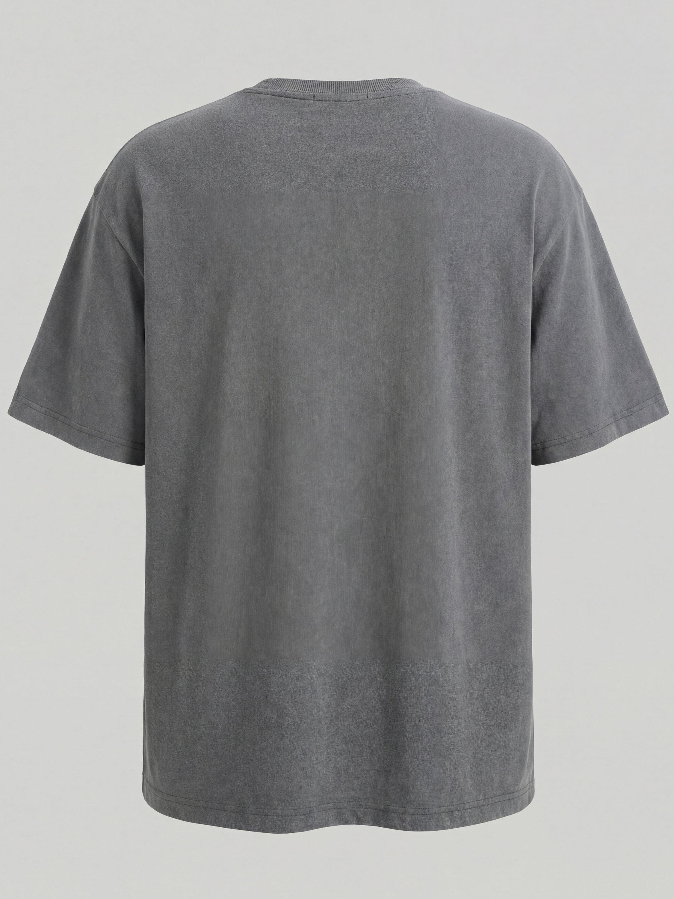 Highlander Men Grey Embroidered Round Neck T-Shirt - Grey - Image 2