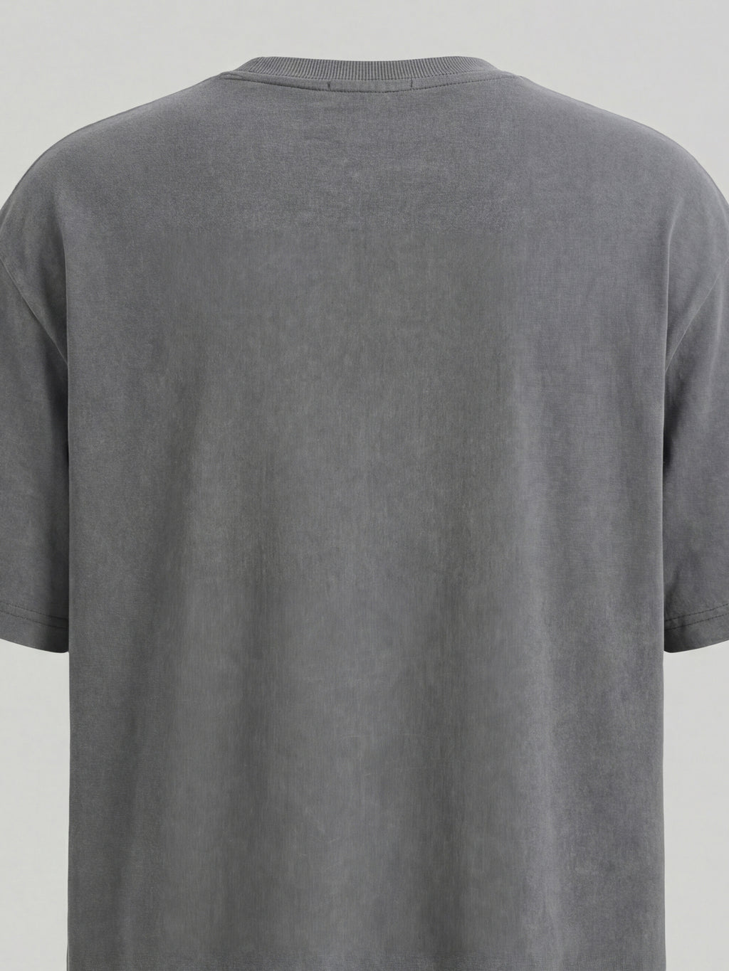 Highlander Men Grey Embroidered Round Neck T-Shirt - Grey - Image 3