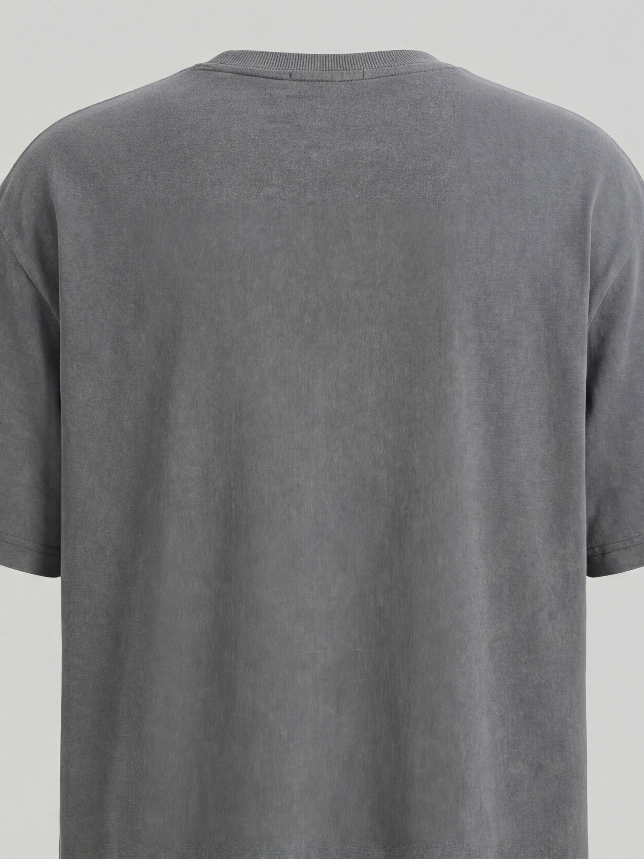 Highlander Men Grey Embroidered Round Neck T-Shirt - Grey - Image 3