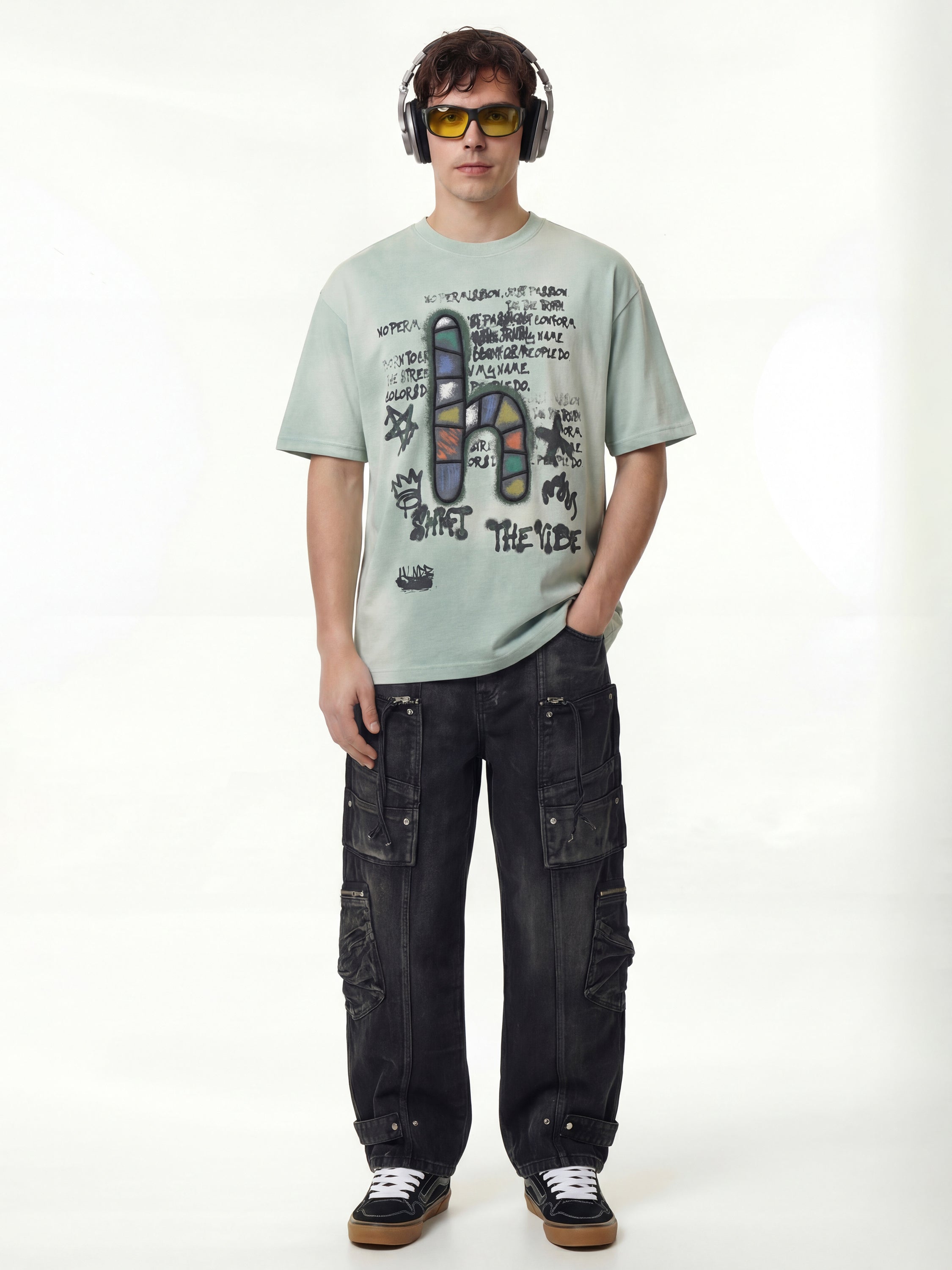 Highlander Men Green Printed Round Neck T-Shirt - Green - Image 4