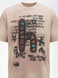 Highlander Men Green Printed Round Neck T-Shirt - Peach - Image 1