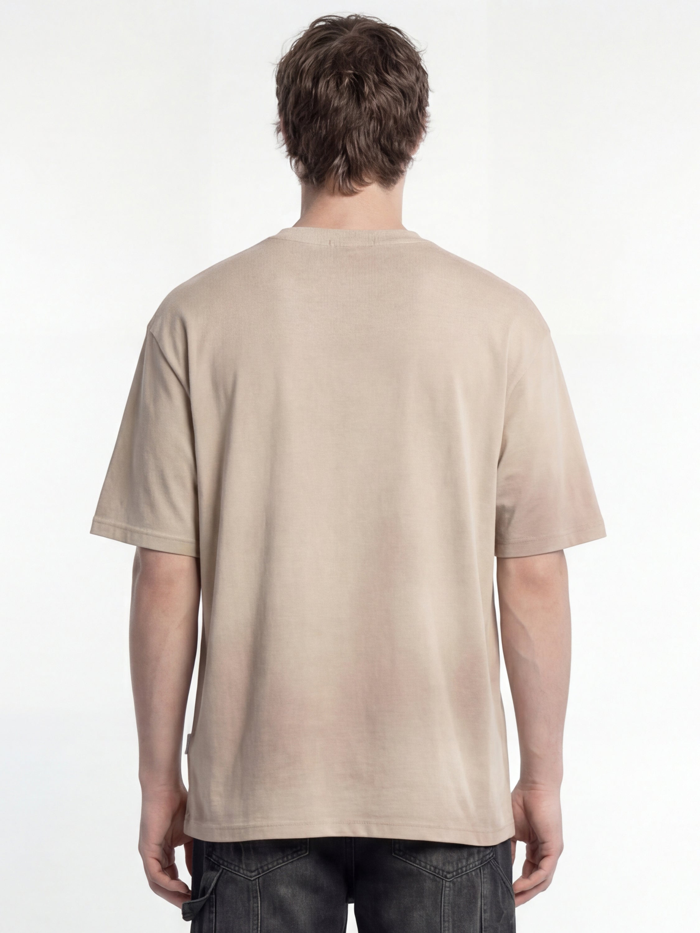 Highlander Men Green Printed Round Neck T-Shirt - Peach - Image 5