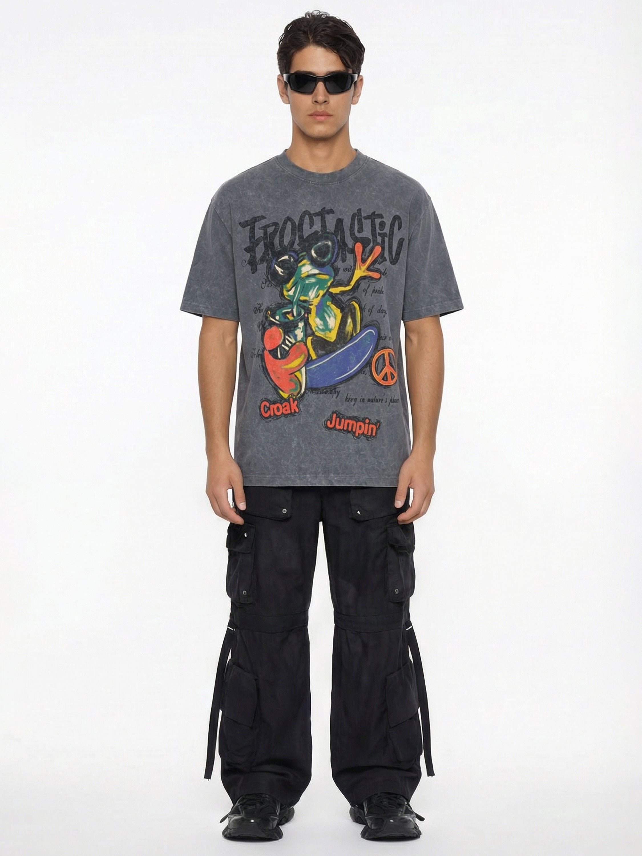 Highlander Men Grey Printed Round Neck T-Shirt - Grey - Image 4