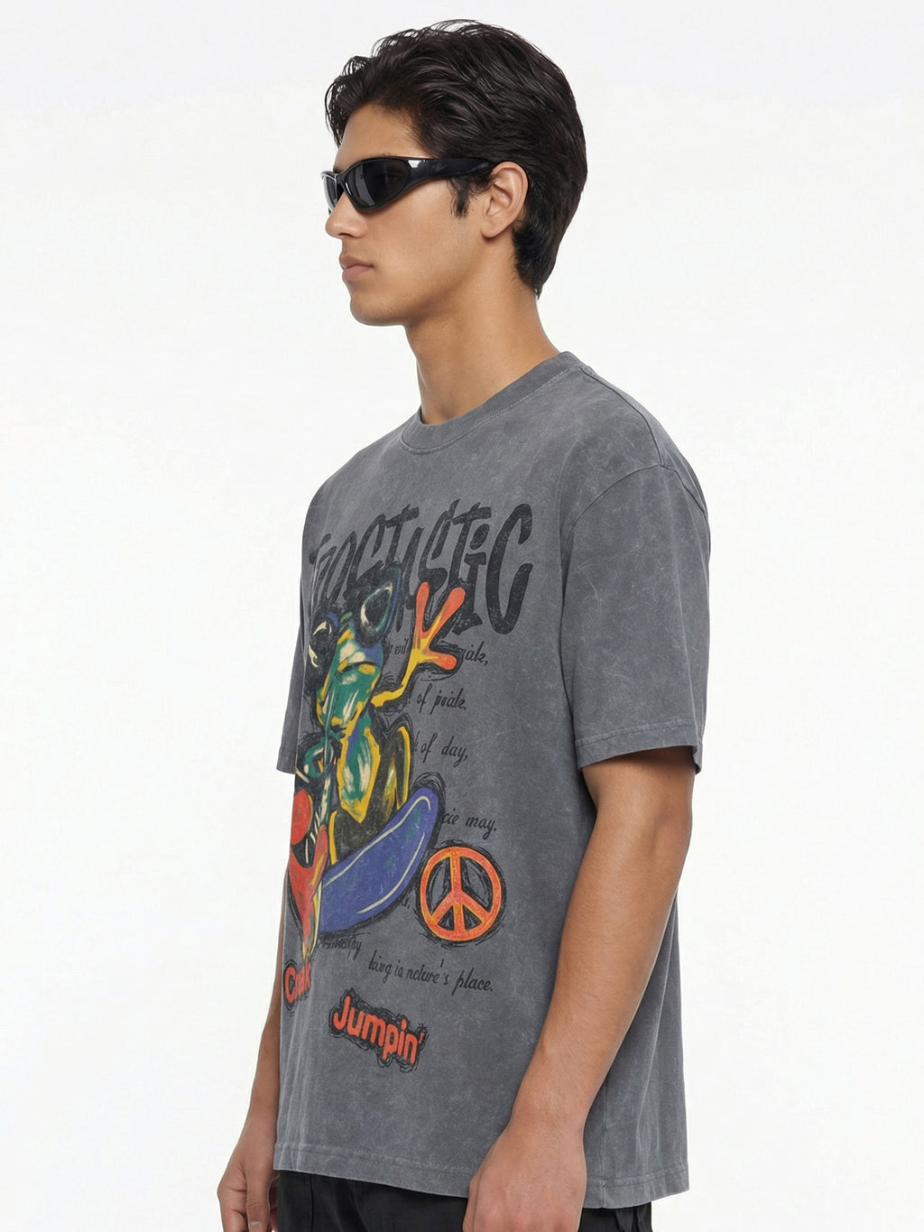 Highlander Men Grey Printed Round Neck T-Shirt - Grey - Image 6