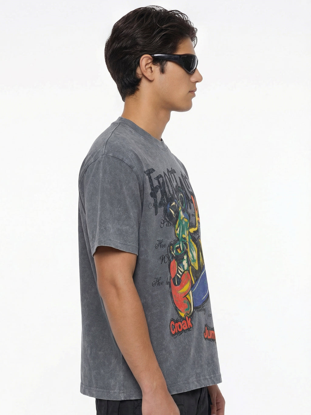 Highlander Men Grey Printed Round Neck T-Shirt - Grey - Image 8