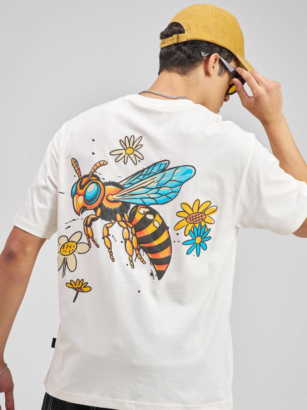 Highlander Men Off White Printed Round Neck T-Shirt - Off White - Image 1