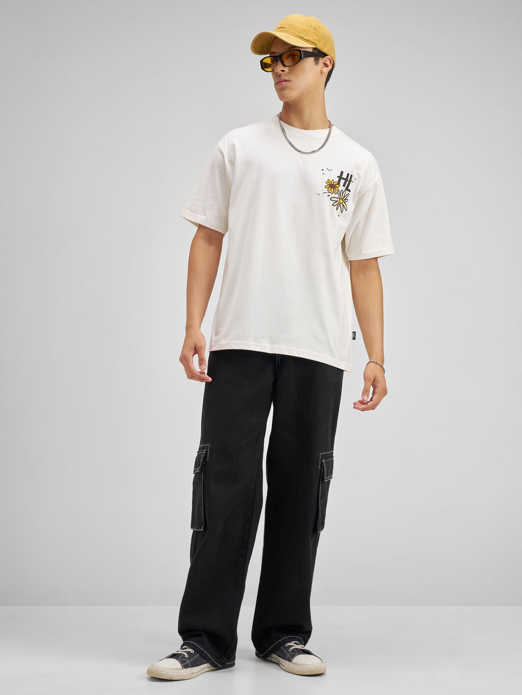 Highlander Men Off White Printed Round Neck T-Shirt - Off White - Image 2