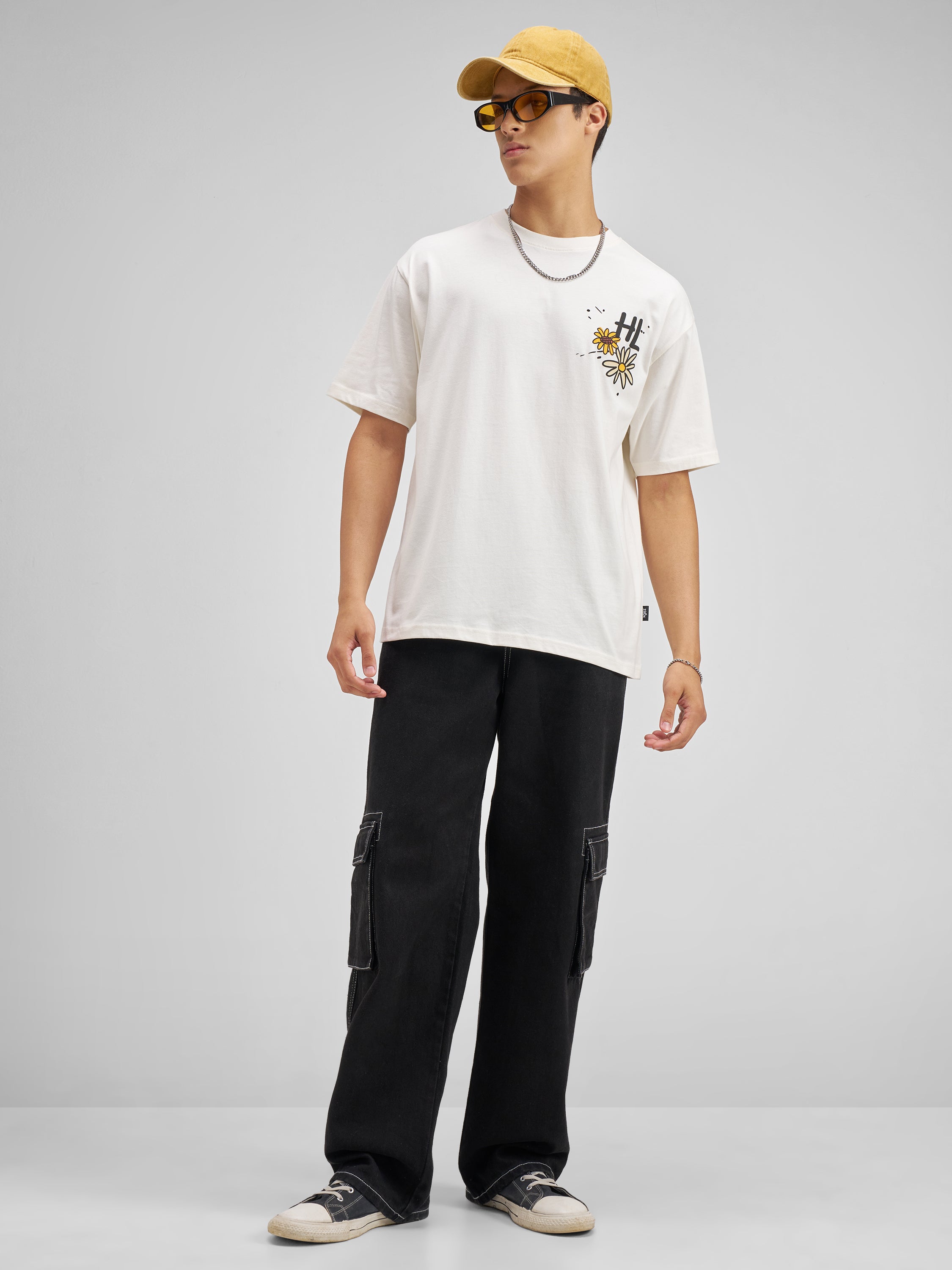 Highlander Men Off White Printed Round Neck T-Shirt - Off White - Image 2