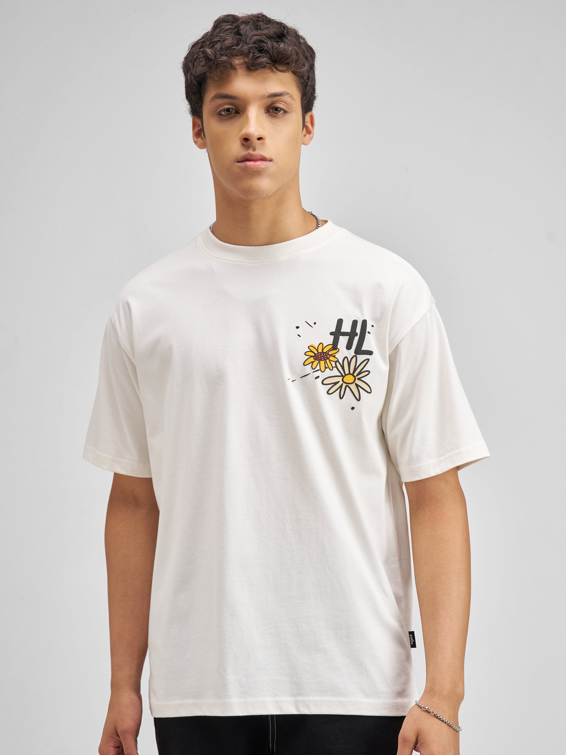 Highlander Men Off White Printed Round Neck T-Shirt - Off White - Image 3