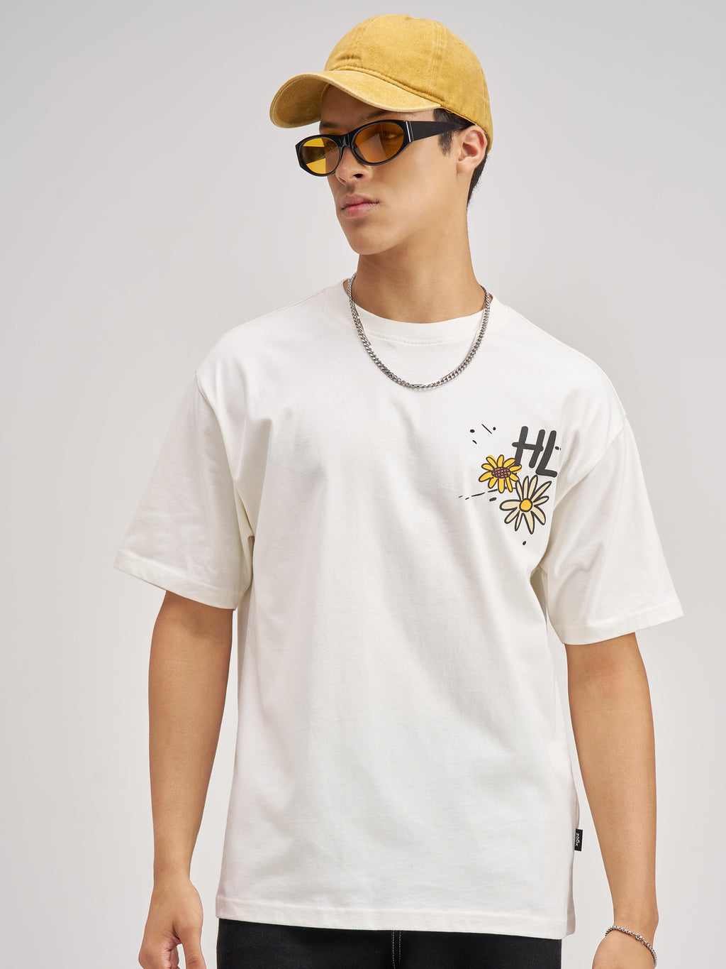 Highlander Men Off White Printed Round Neck T-Shirt - Off White - Image 6