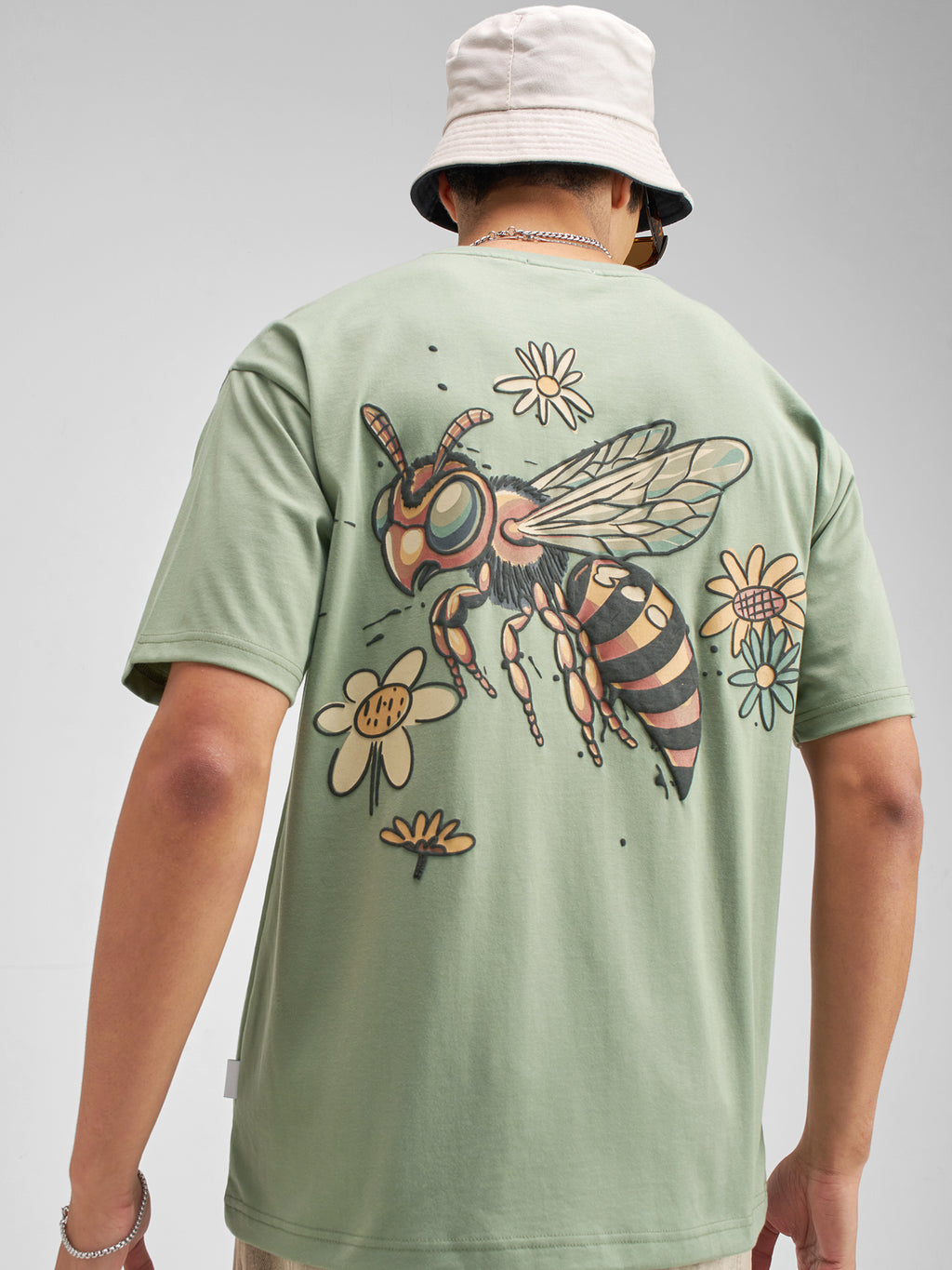 Highlander Men Olive Printed Round Neck T-Shirt - Olive - Image 1