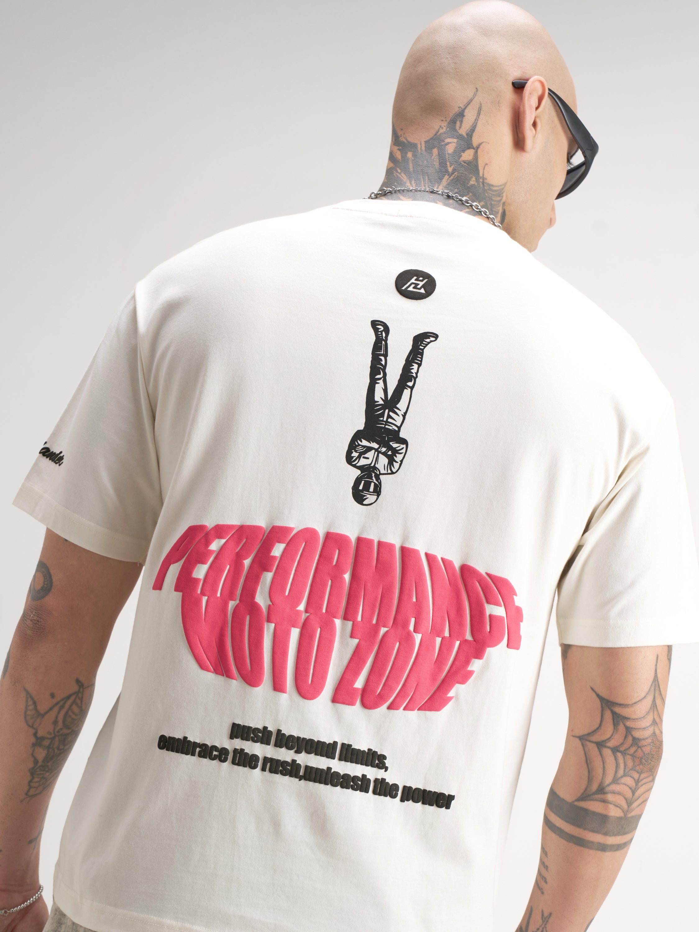 Highlander Men Off White Printed Round Neck T-Shirt - Off White - Image 1