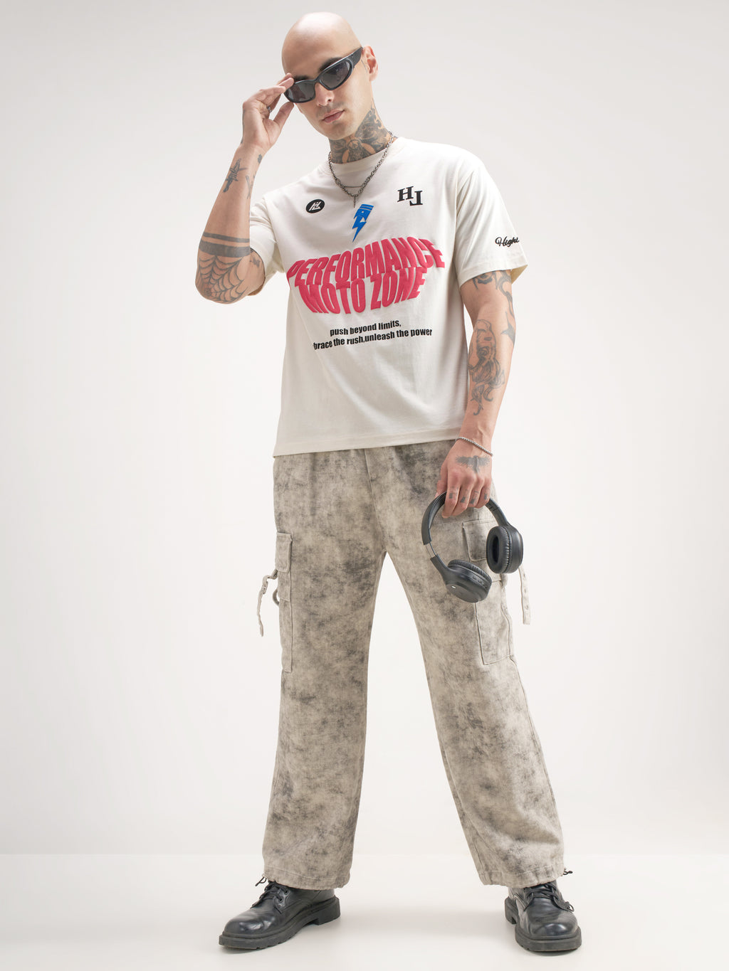 Highlander Men Off White Printed Round Neck T-Shirt - Off White - Image 2