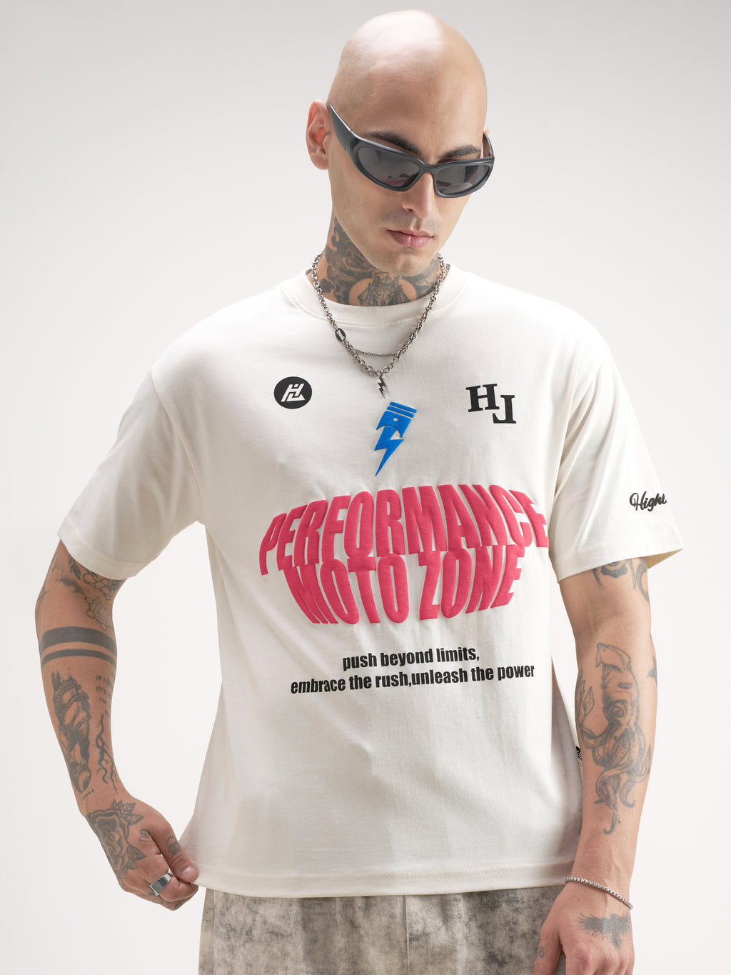 Highlander Men Off White Printed Round Neck T-Shirt - Off White - Image 3