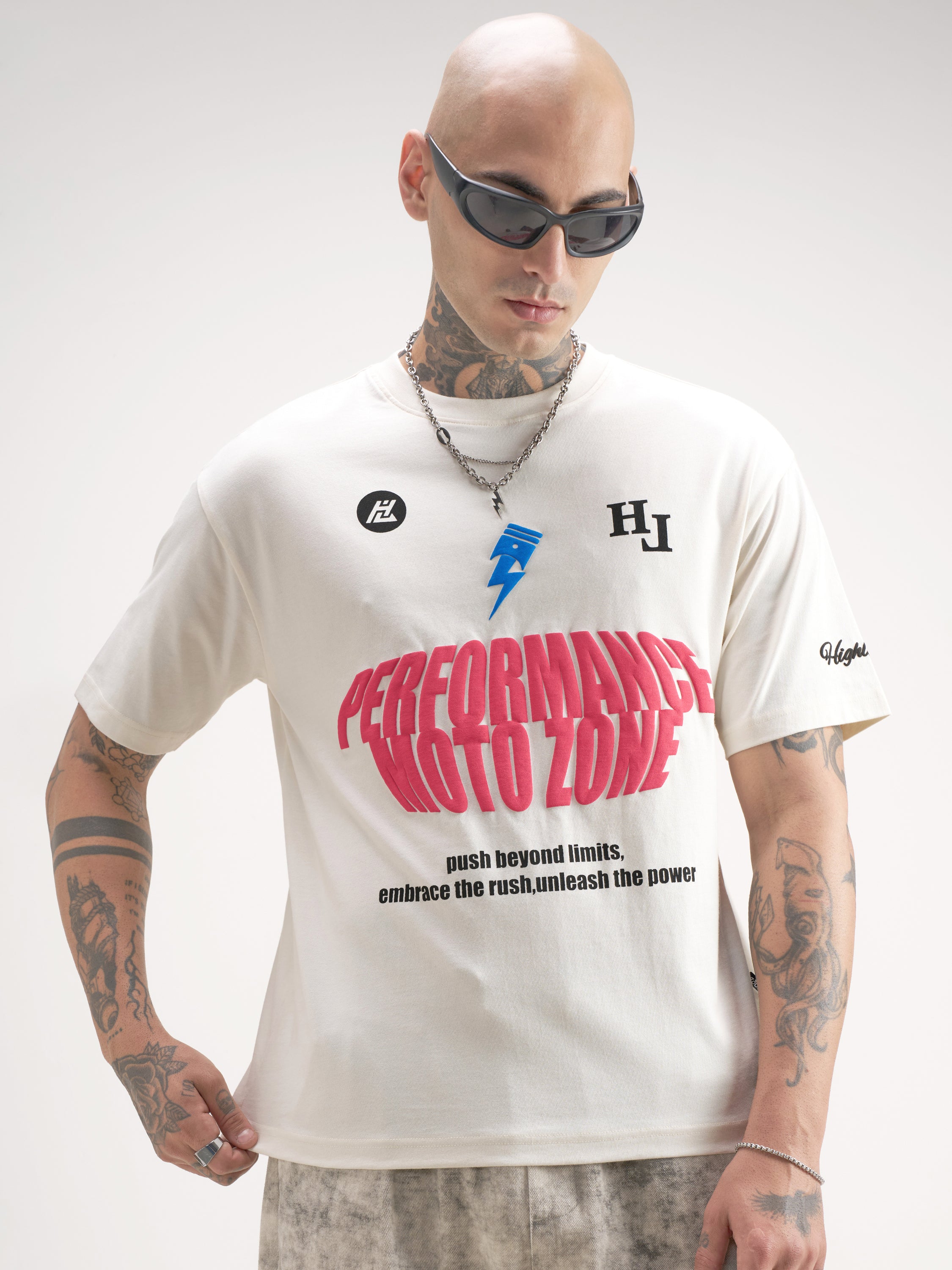 Highlander Men Off White Printed Round Neck T-Shirt - Off White - Image 3