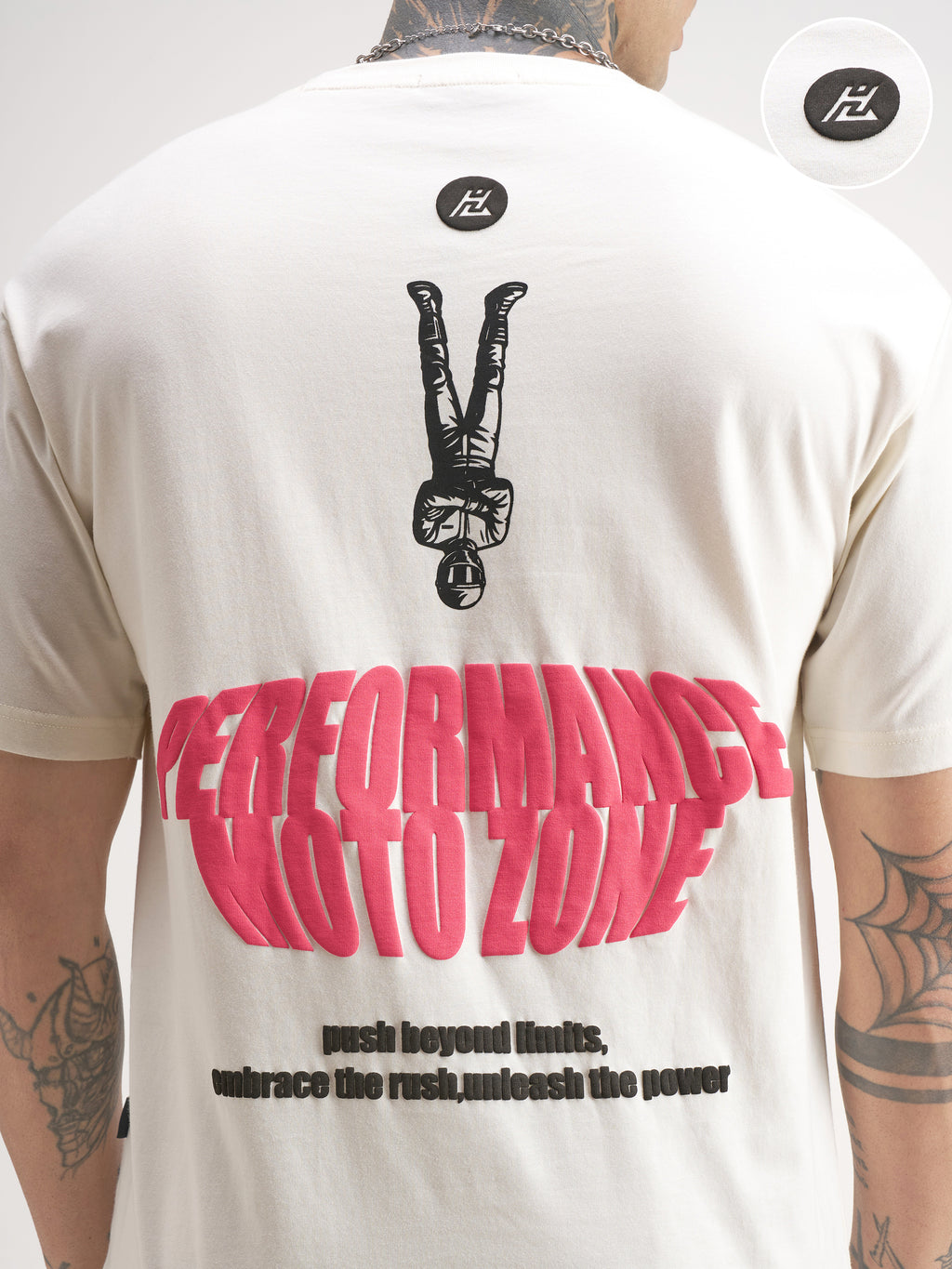 Highlander Men Off White Printed Round Neck T-Shirt - Off White - Image 5