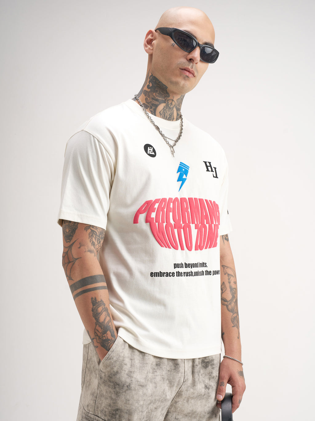 Highlander Men Off White Printed Round Neck T-Shirt - Off White - Image 6