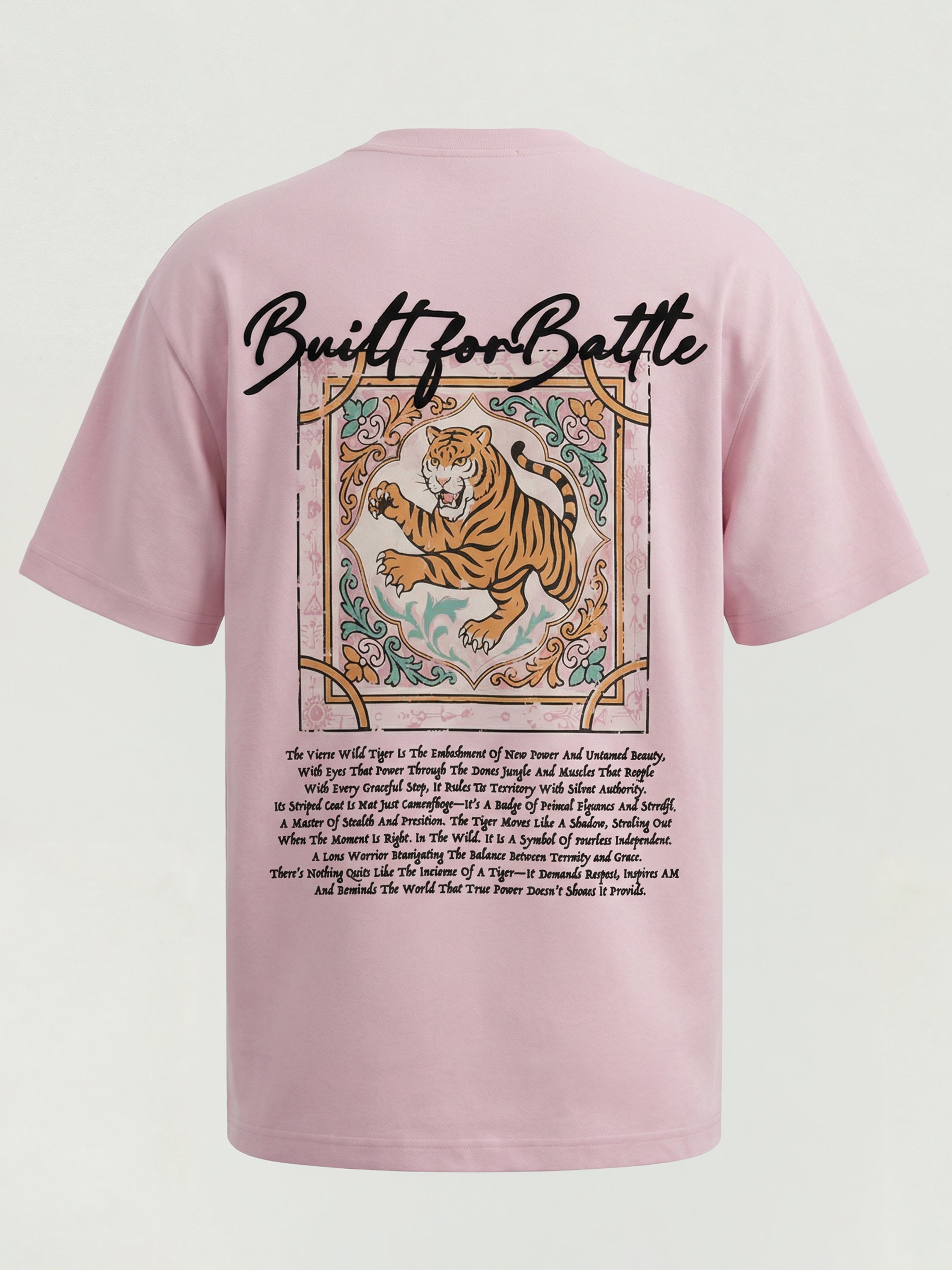 Highlander Men Pink Printed Round Neck  T-Shirt - Pink - Image 2