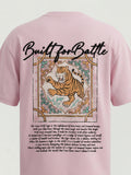 Highlander Men Pink Printed Round Neck  T-Shirt - Pink - Image 1