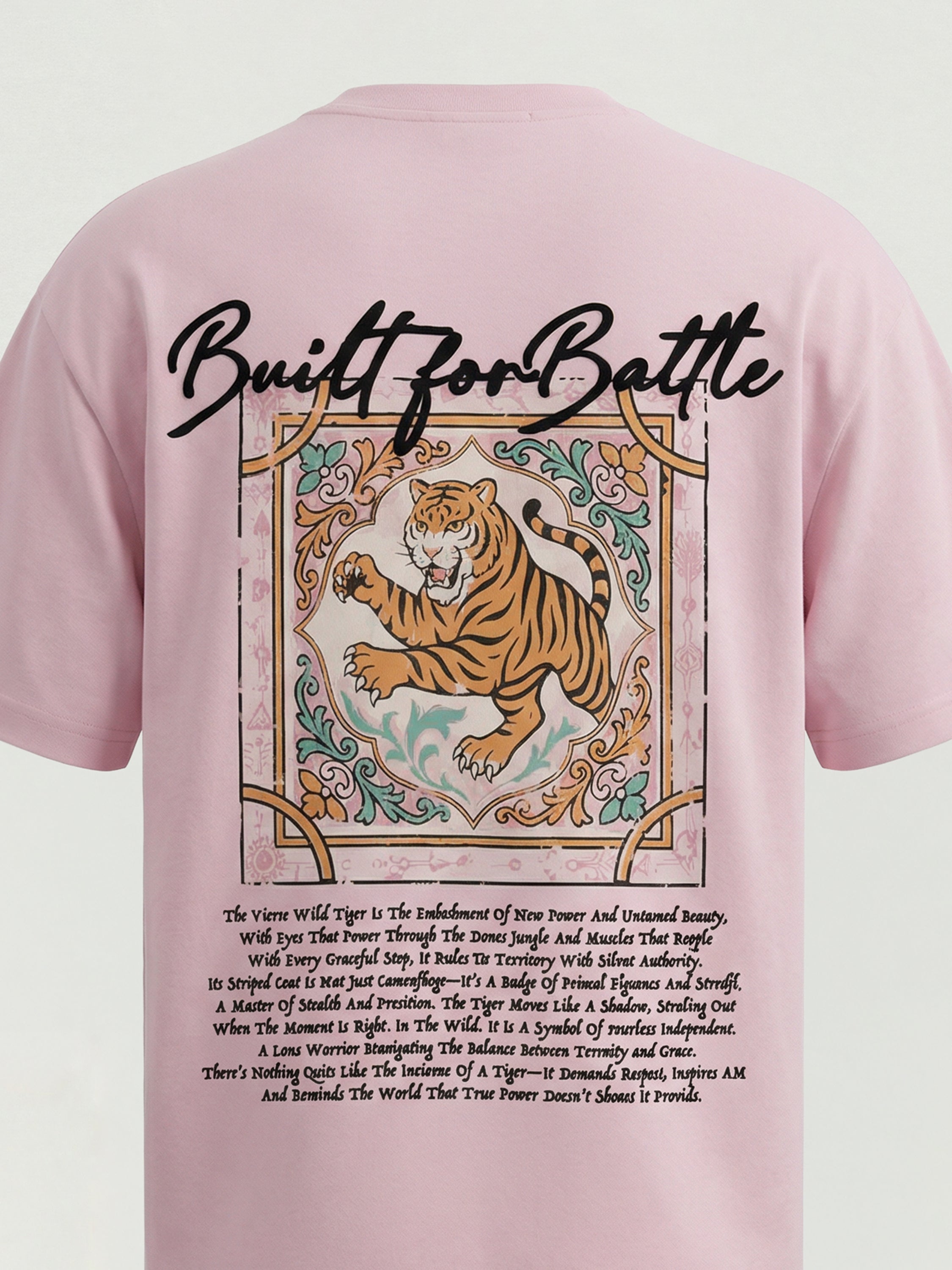 Highlander Men Pink Printed Round Neck  T-Shirt - Pink - Image 1