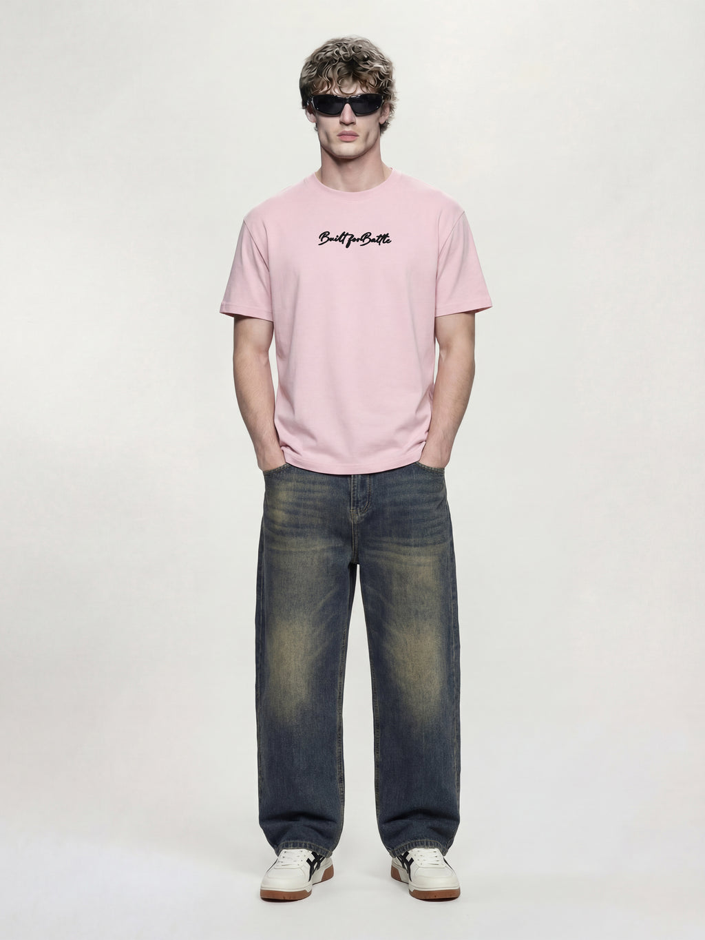 Highlander Men Pink Printed Round Neck  T-Shirt - Pink - Image 5