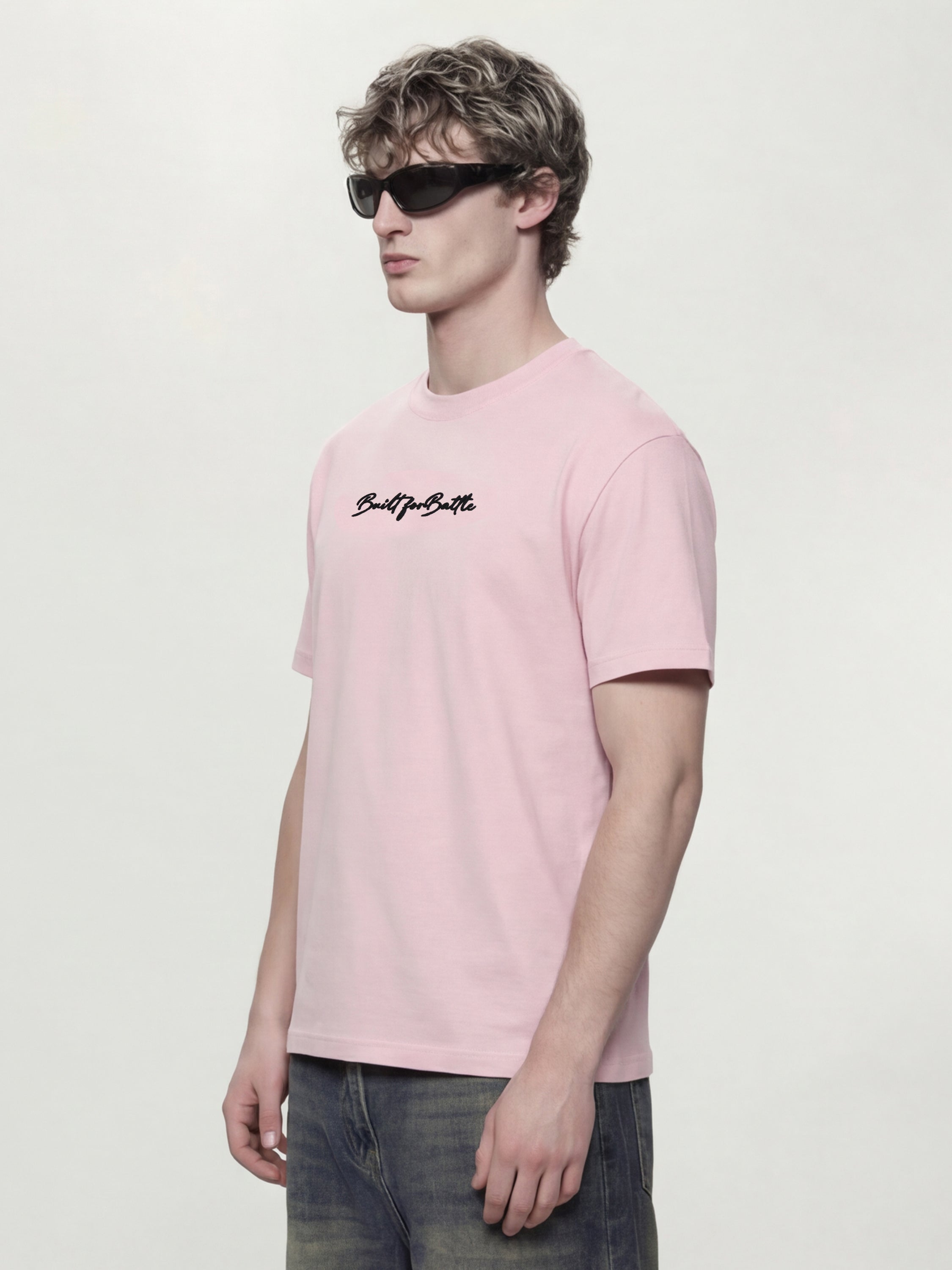 Highlander Men Pink Printed Round Neck  T-Shirt - Pink - Image 7