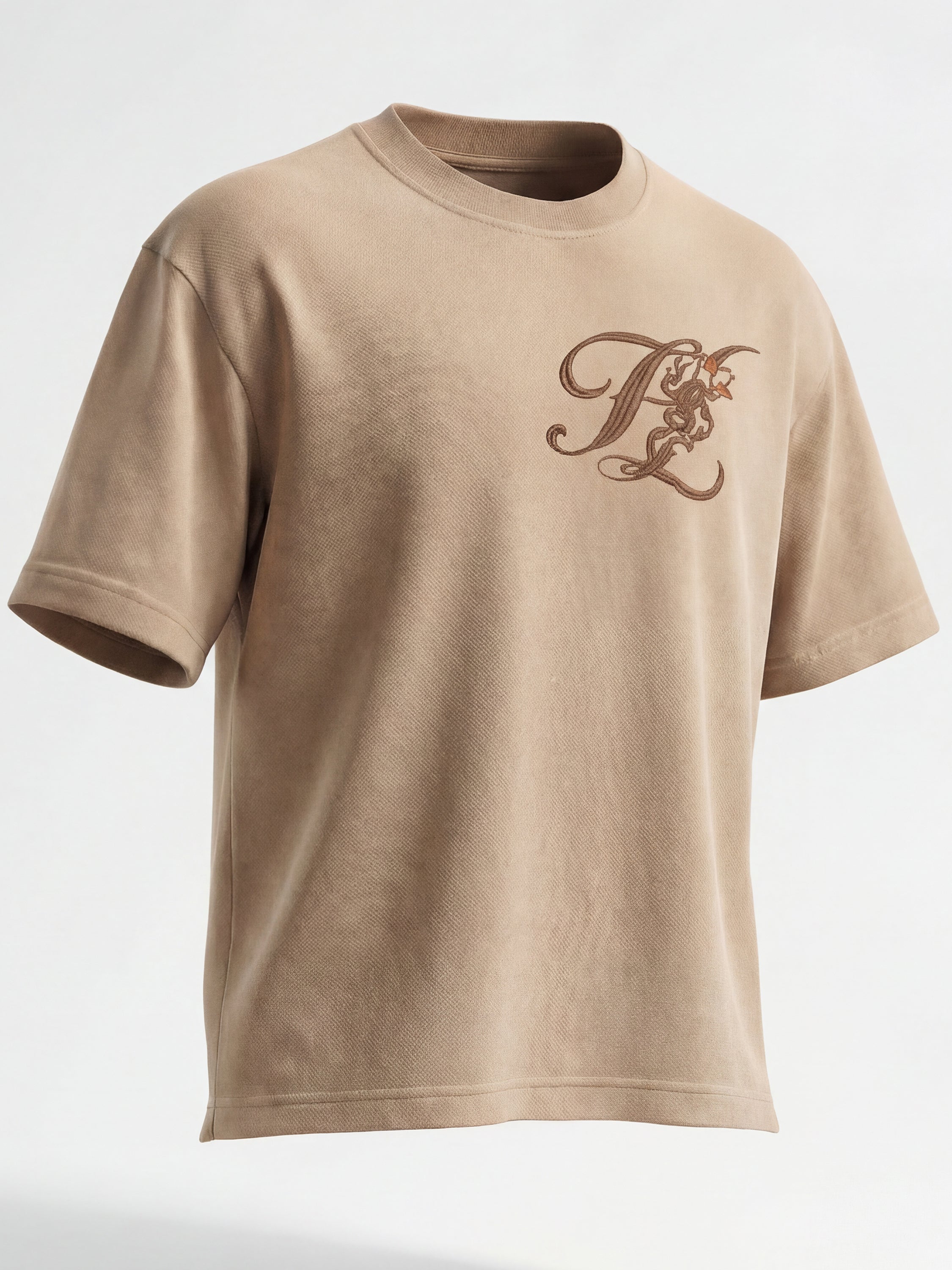 Highlander Men Tan Printed Round Neck T-Shirt - Tan - Image 9
