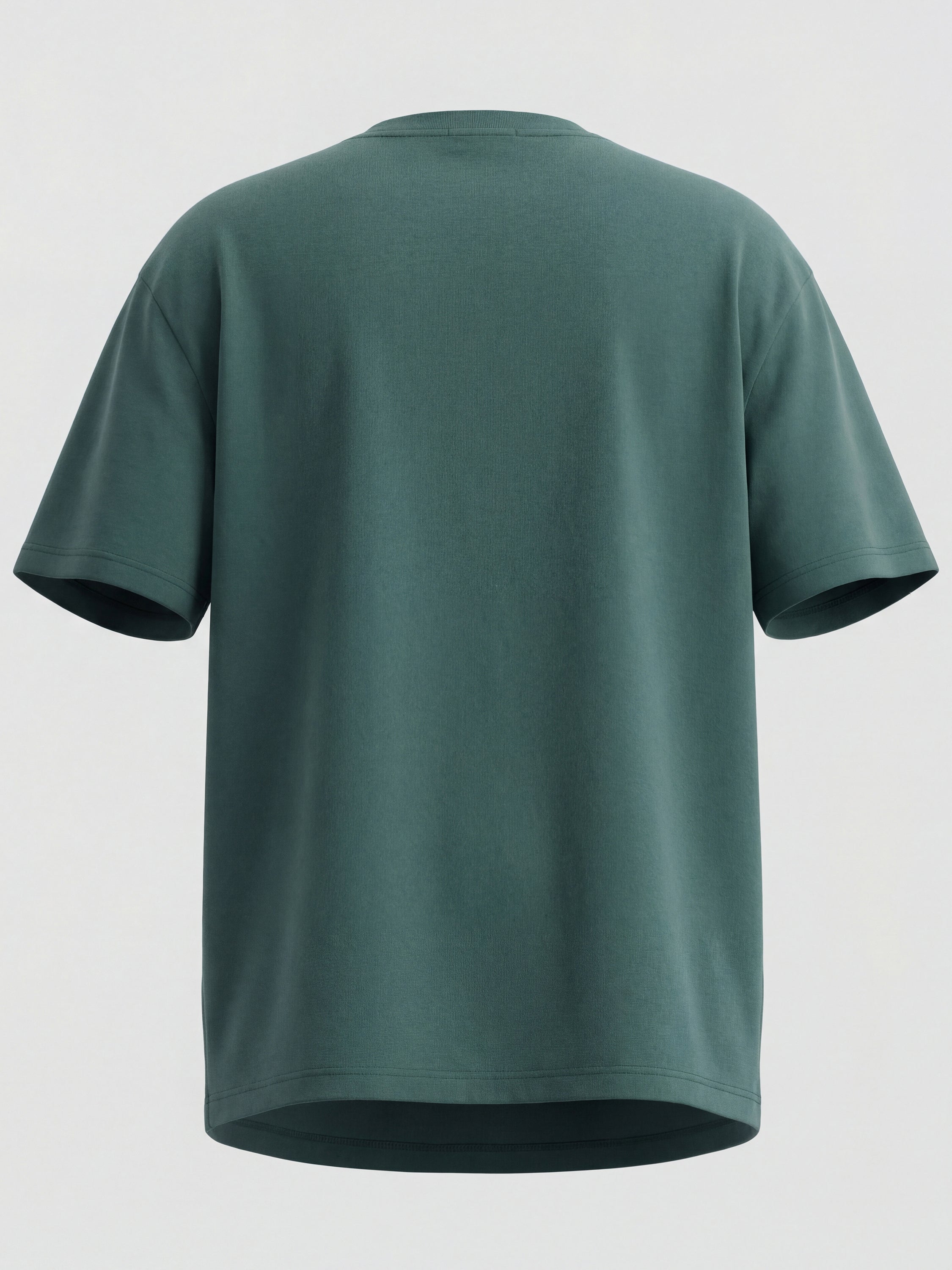 Highlander Men Teal Embroidered Round Neck T-Shirt - Teal - Image 2