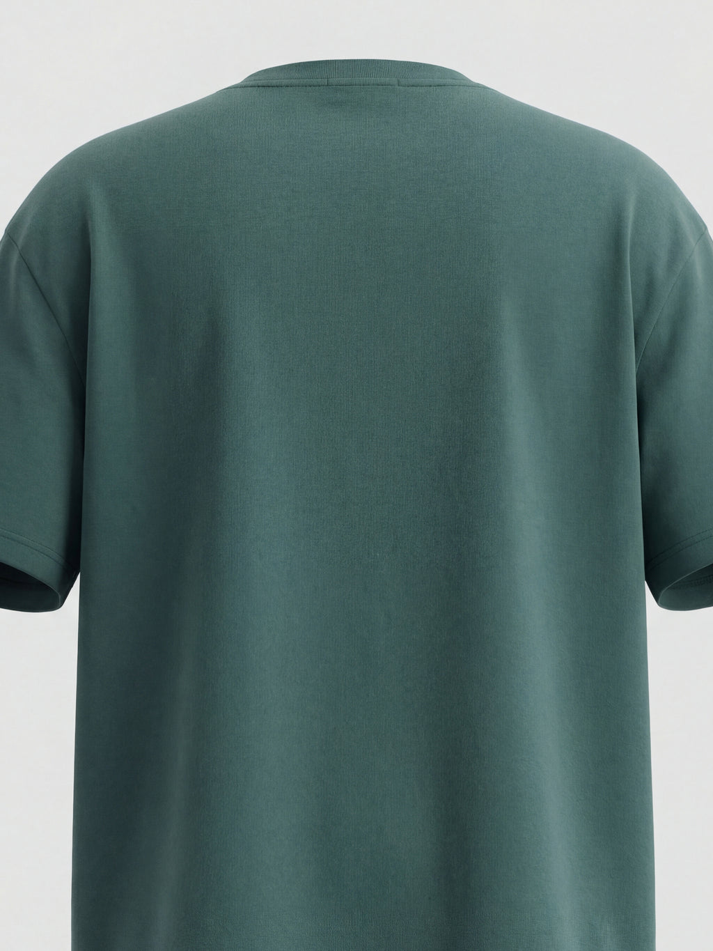 Highlander Men Teal Embroidered Round Neck T-Shirt - Teal - Image 3