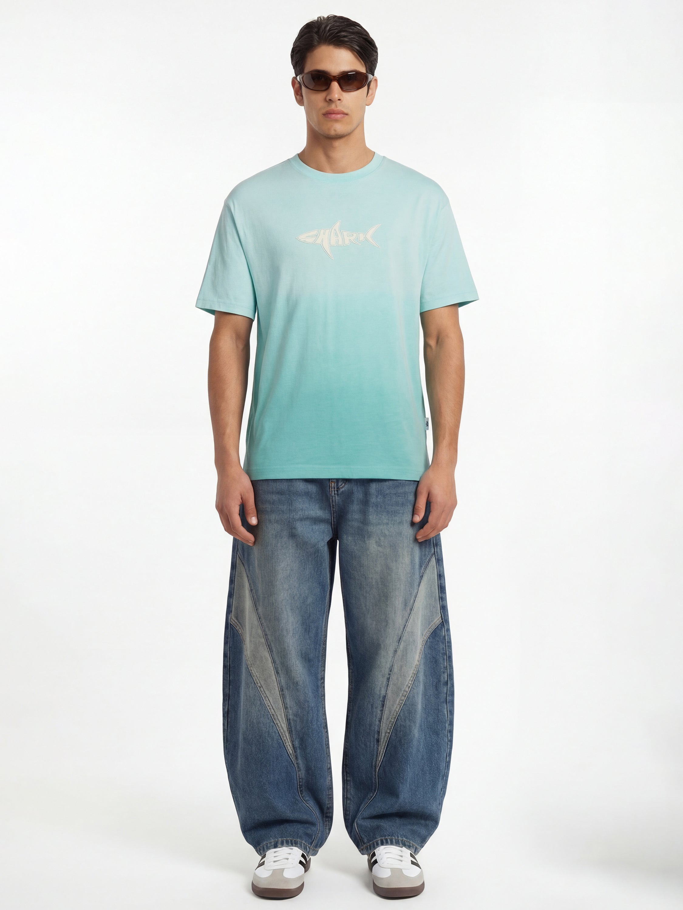 Highlander Men Blue Printed Round Neck T-Shirt - Blue - Image 5