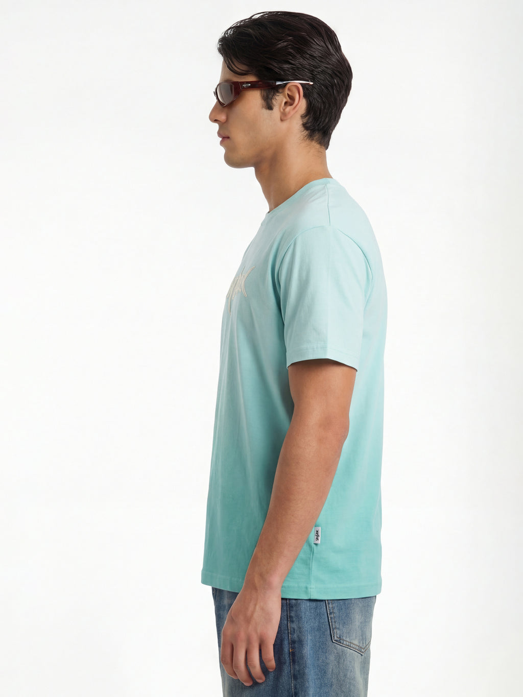 Highlander Men Blue Printed Round Neck T-Shirt - Blue - Image 7