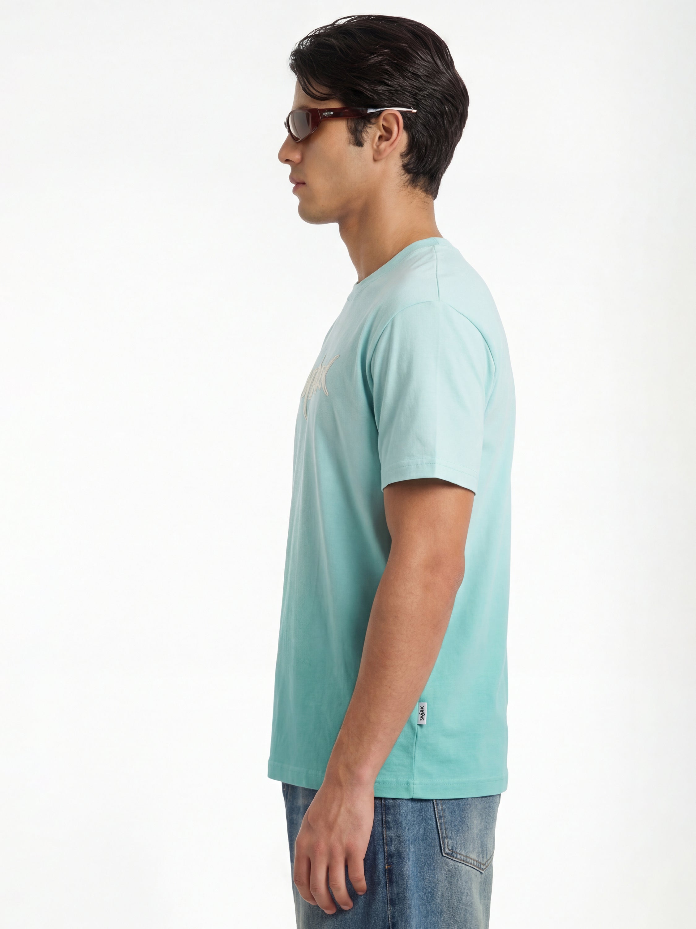 Highlander Men Blue Printed Round Neck T-Shirt - Blue - Image 7