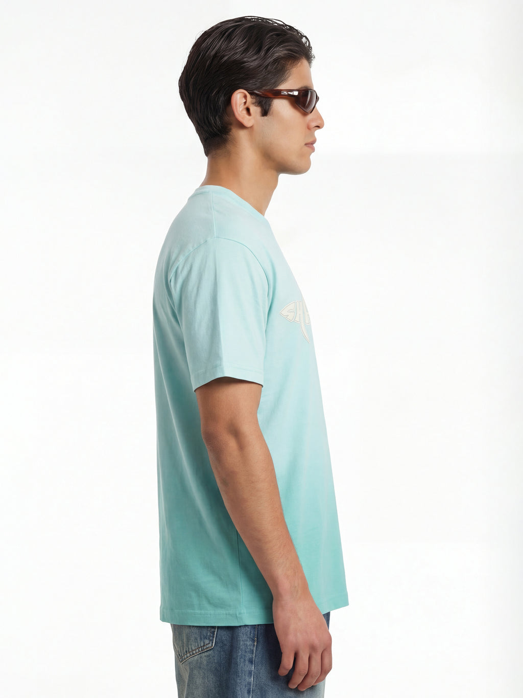 Highlander Men Blue Printed Round Neck T-Shirt - Blue - Image 9