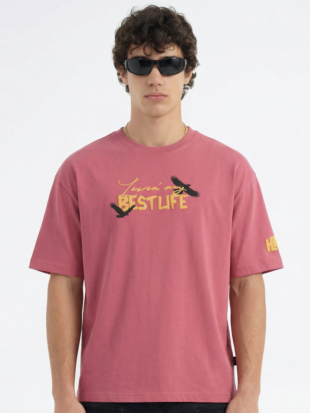 Highlander Men Rust Printed Round Neck T-Shirt - Rust - Image 4