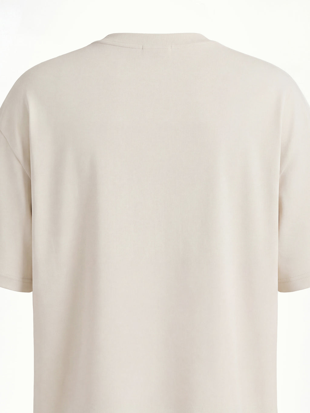 Highlander Men Cream Applique Round Neck T-Shirt - Cream - Image 2