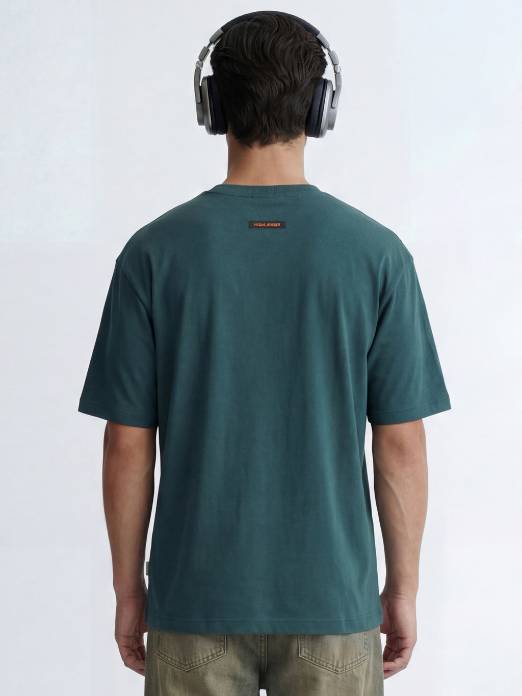 Highlander Men Green Printed Round Neck T-Shirt - Green - Image 5