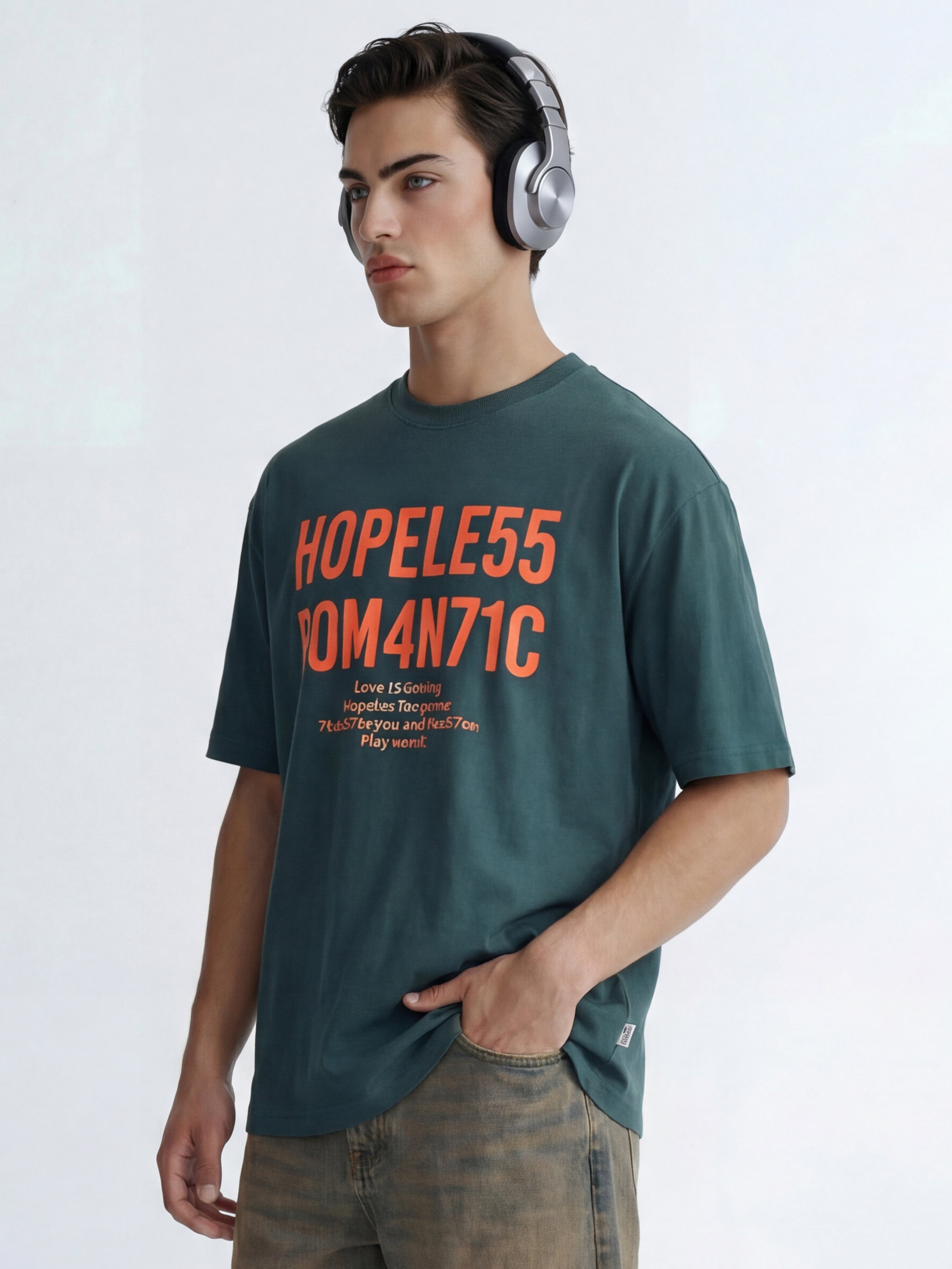 Highlander Men Green Printed Round Neck T-Shirt - Green - Image 6