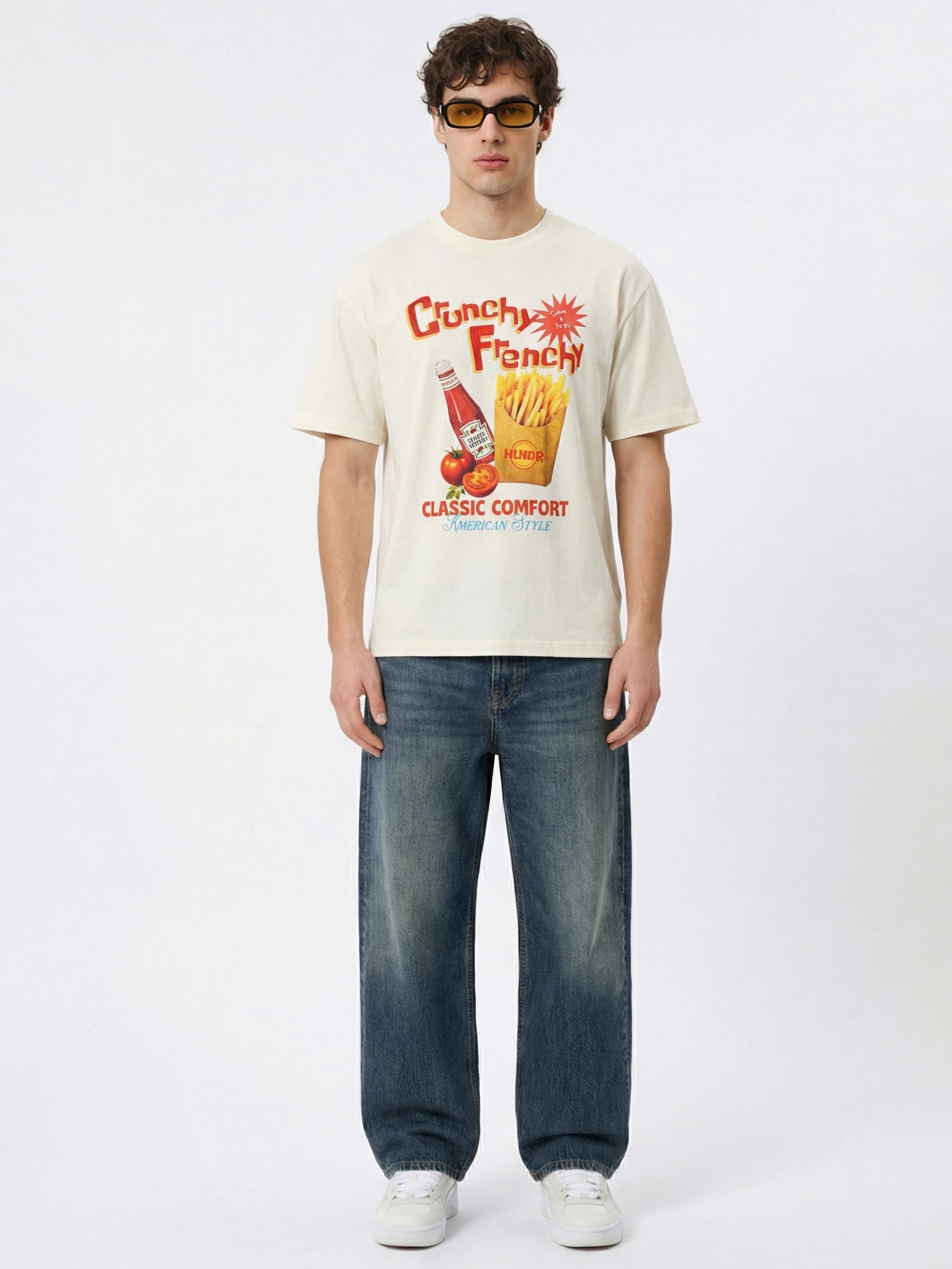 Highlander Men Off White Printed Round Neck T-Shirt - Off White - Image 3