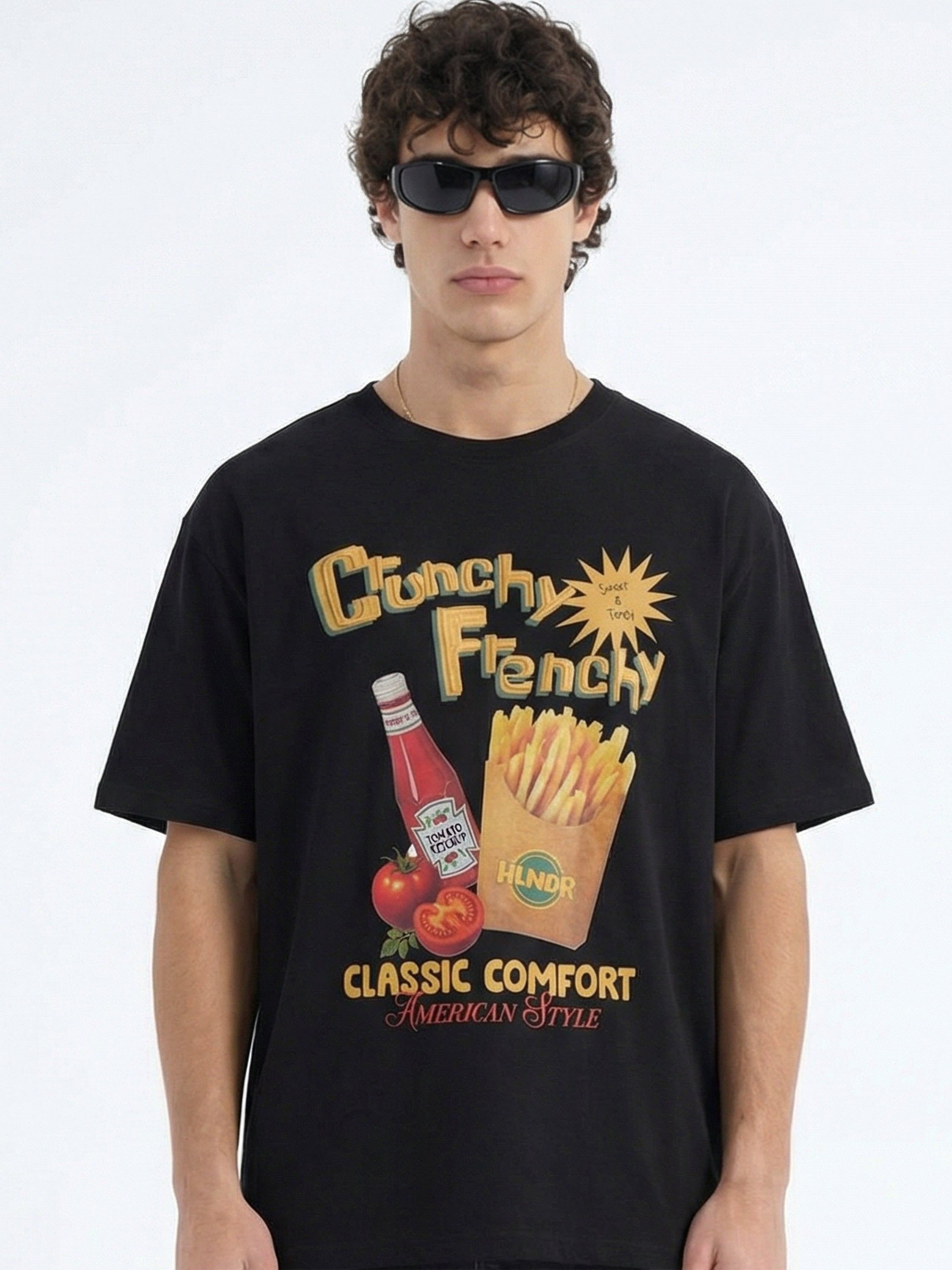 Highlander Men Black Printed Round Neck T-Shirt - Black - Image 2