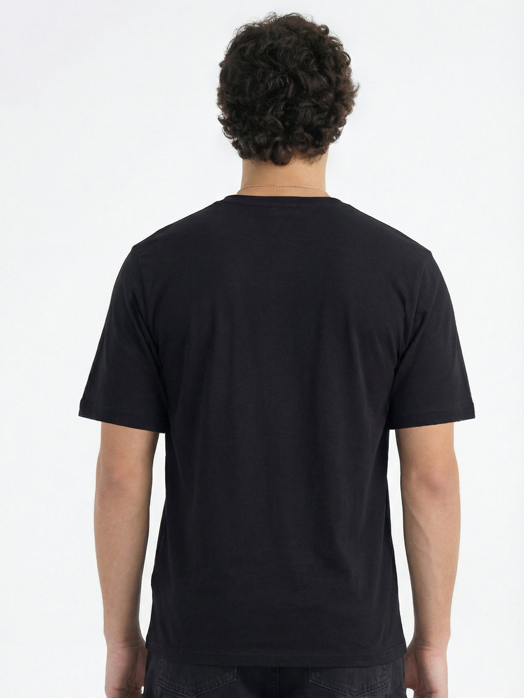 Highlander Men Black Printed Round Neck T-Shirt - Black - Image 4