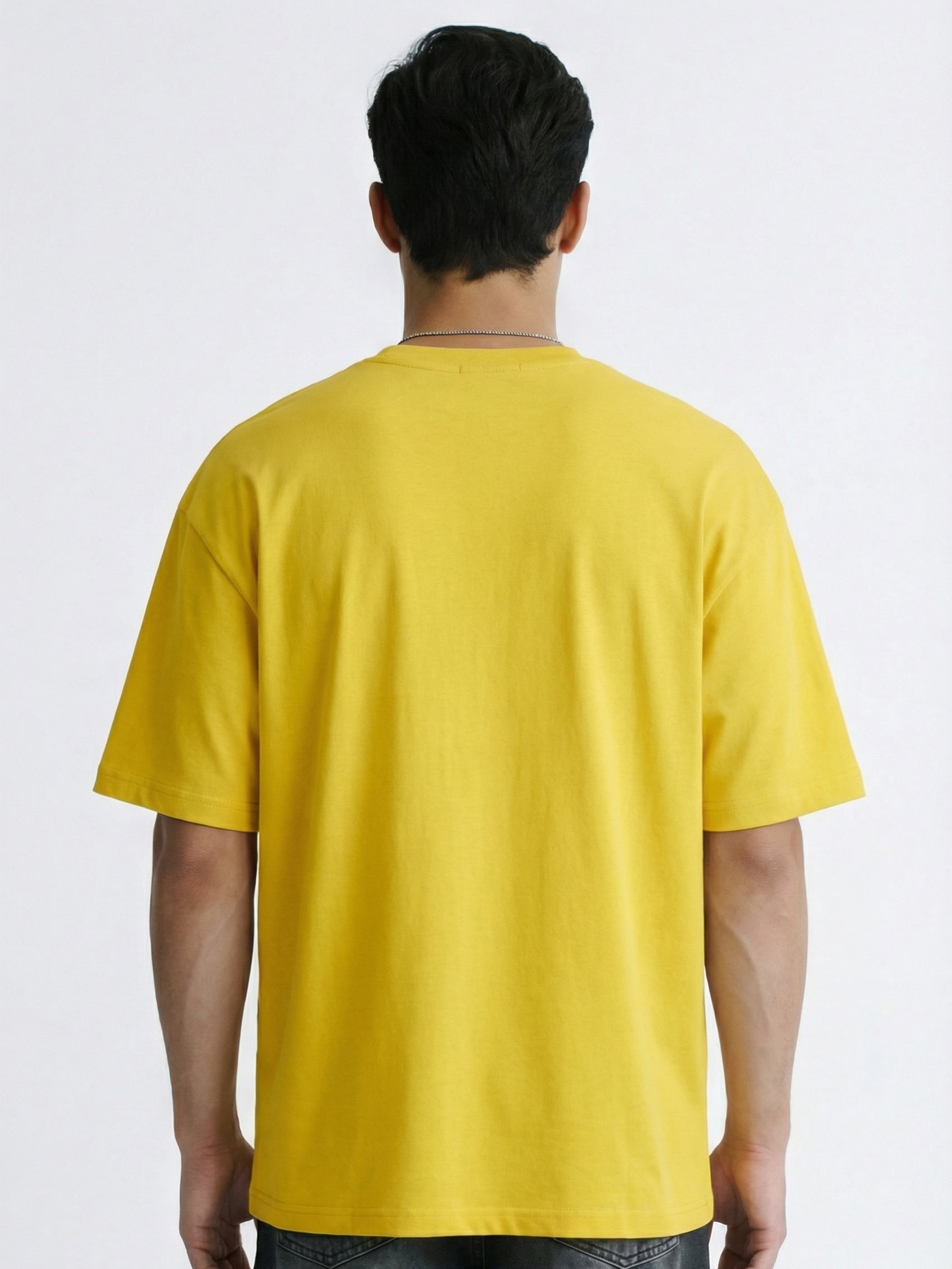 Highlander Men Yellow Printed Round Neck T-Shirt - Yellow - Image 4