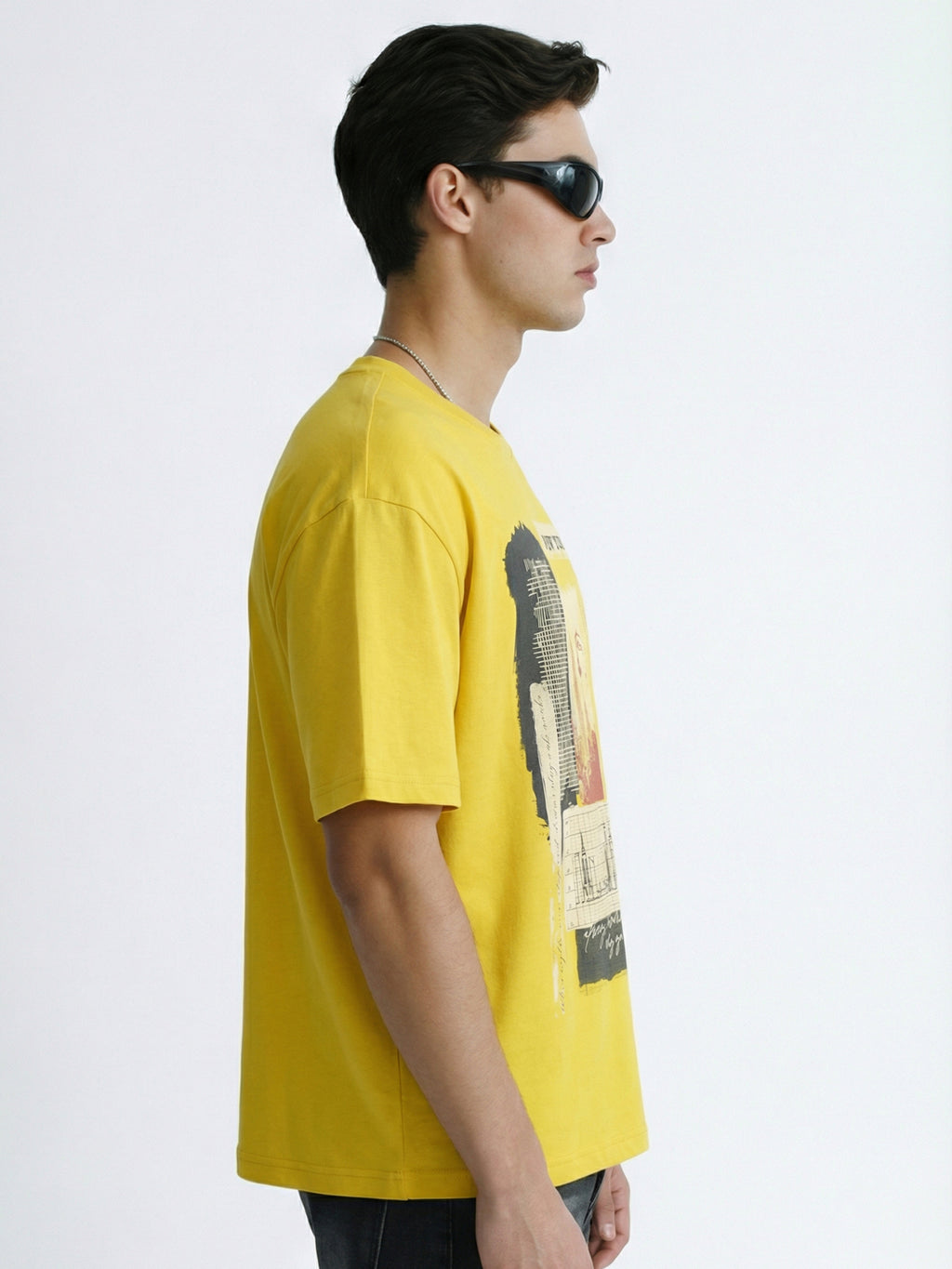 Highlander Men Yellow Printed Round Neck T-Shirt - Yellow - Image 7