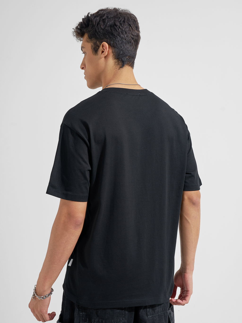 Highlander Men Black Printed Round Neck T-Shirt